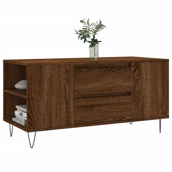 Couchtisch Braun Eichen-Optik 102x44,5x50 cm Holzwerkstoff