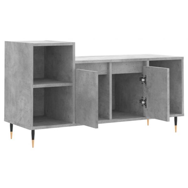 TV-Schrank Betongrau 100x35x55 cm Holzwerkstoff