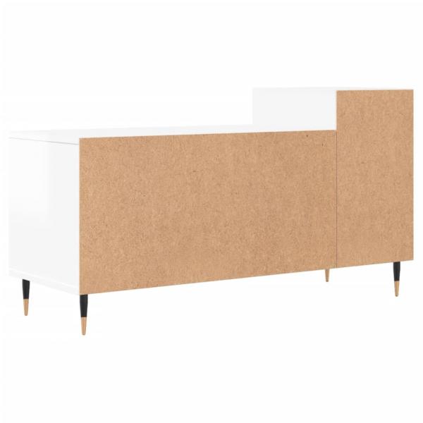 TV-Schrank Hochglanz-Weiß 100x35x55 cm Holzwerkstoff