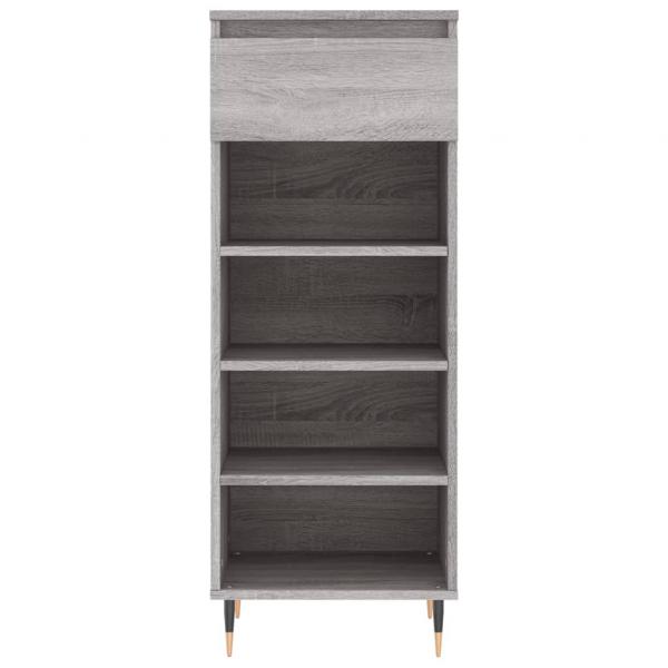 Schuhschrank Grau Sonoma 40x36x105 cm Holzwerkstoff