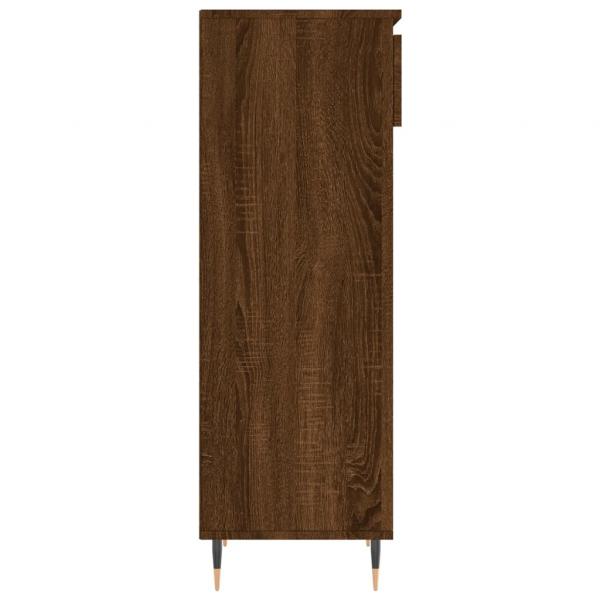 Schuhschrank Braun Eichen-Optik 40x36x105 cm Holzwerkstoff