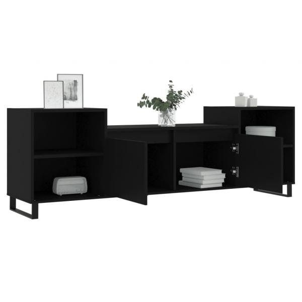 TV-Schrank Schwarz 160x35x55 cm Holzwerkstoff