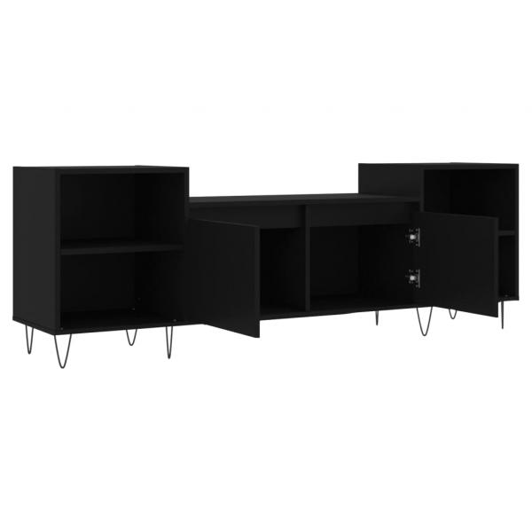 TV-Schrank Schwarz 160x35x55 cm Holzwerkstoff