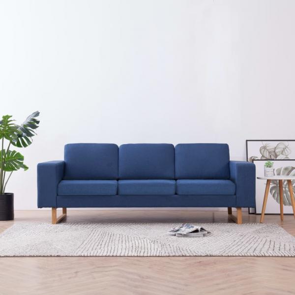 ARDEBO.de - 3-Sitzer-Sofa Stoff Blau