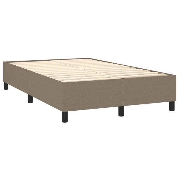 Boxspringbett mit Matratze Taupe 140x190 cm Stoff