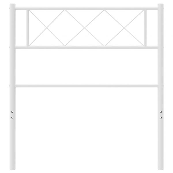 Kopfteil Metall Weiß 100 cm