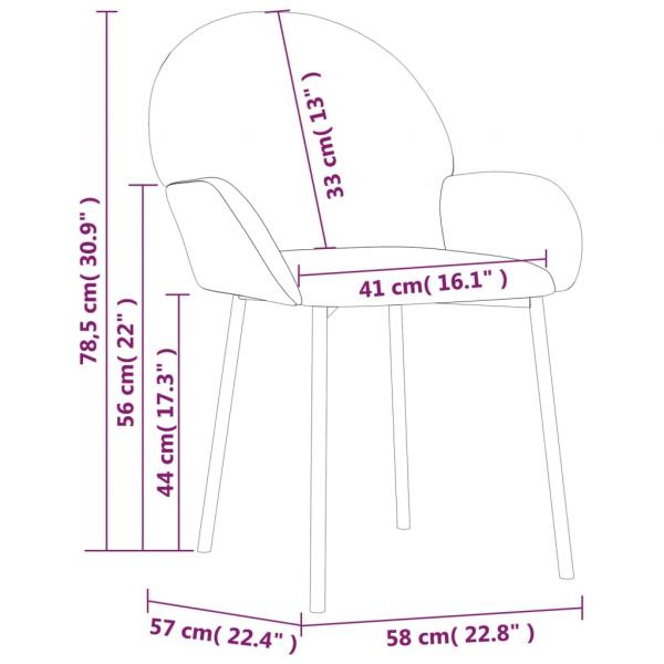 Esszimmerstühle 2 Stk. Rosa Samt