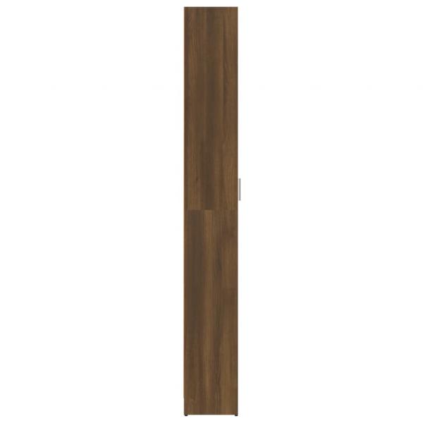 Garderobenschrank Braun Eiche-Optik 55x25x189 cm Holzwerkstoff