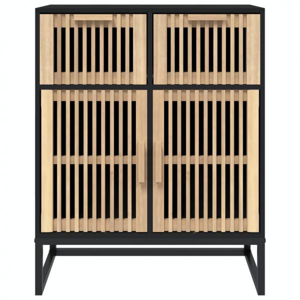 Sideboard Schwarz 60x30x75 cm Holzwerkstoff