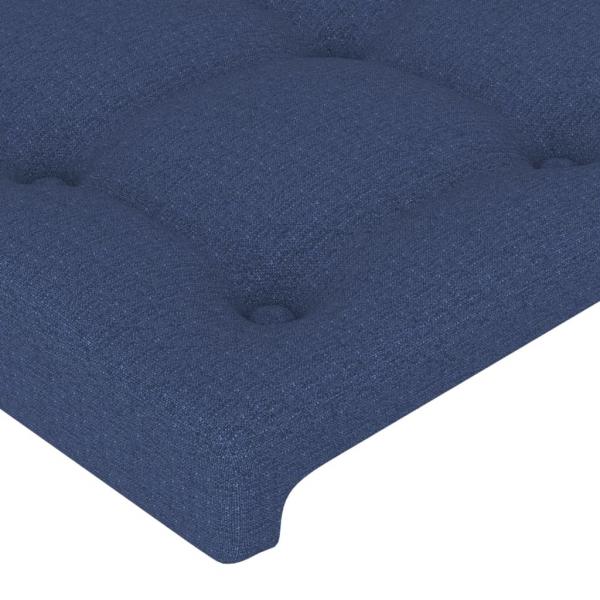 Kopfteile 2 Stk. Blau 90x5x78/88 cm Stoff