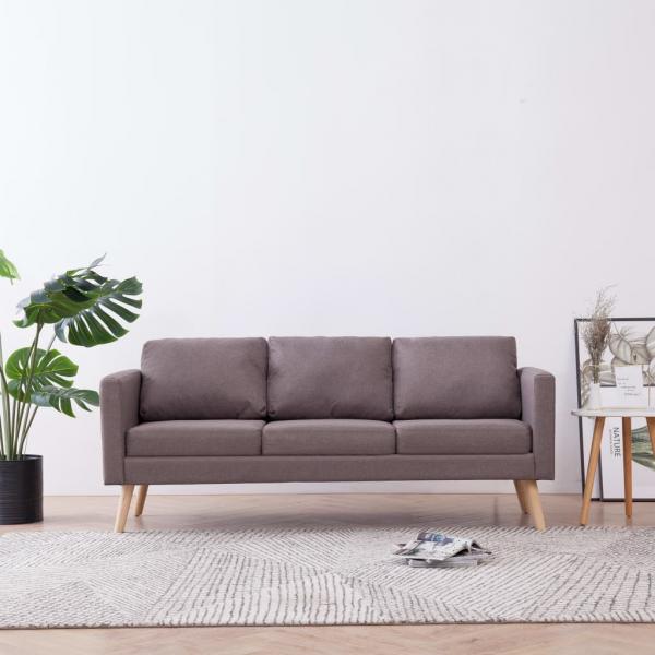 ARDEBO.de - 3-Sitzer-Sofa Stoff Taupe