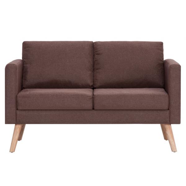 2-Sitzer-Sofa Stoff Braun