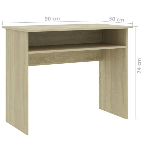 Schreibtisch Sonoma-Eiche 90x50x74 cm Holzwerkstoff