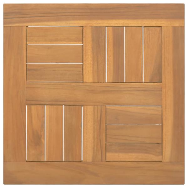 ARDEBO.de - Tischplatte Quadratisch 40x40x2,5 cm Massivholz Teak