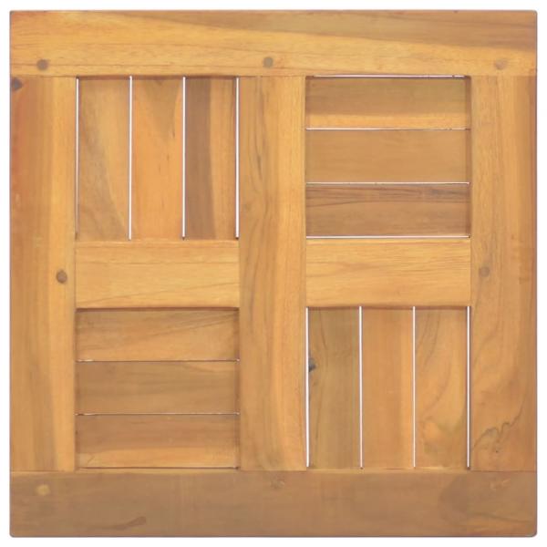 Tischplatte Quadratisch 40x40x2,5 cm Massivholz Teak