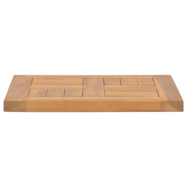 Tischplatte Quadratisch 40x40x2,5 cm Massivholz Teak