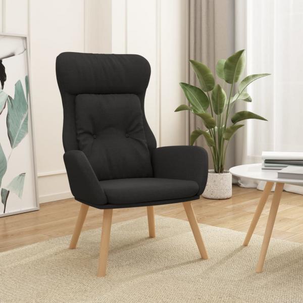 ARDEBO.de - Relaxsessel Schwarz Stoff