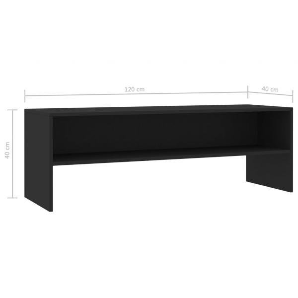 TV-Schrank Schwarz 120x40x40 cm Holzwerkstoff