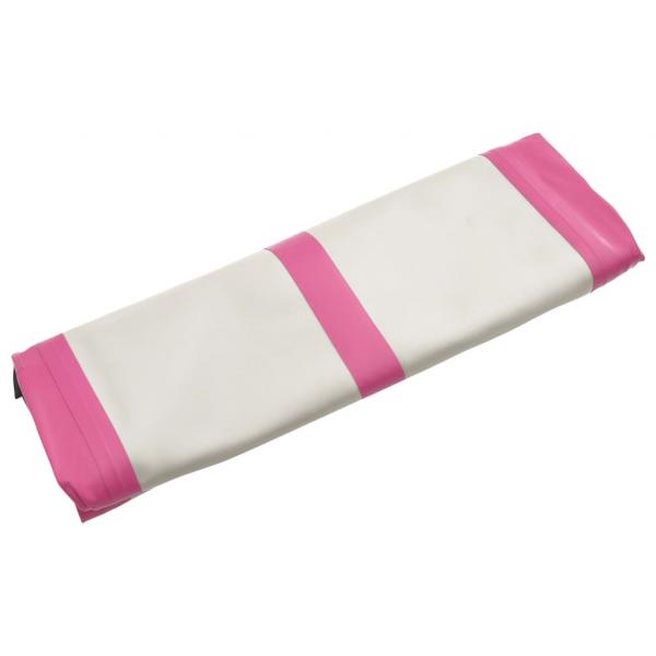 Aufblasbare Gymnastikmatte mit Pumpe 60x100x15 cm PVC Rosa