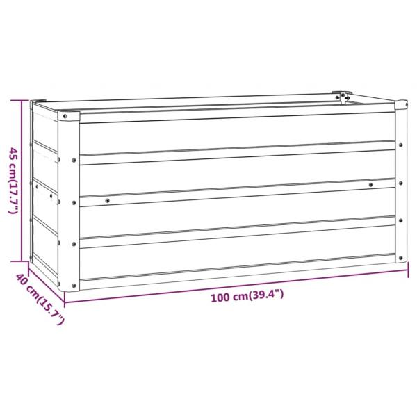 Hochbeet Rostig 100x40x45 cm Cortenstahl