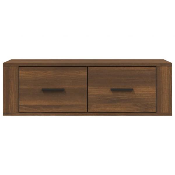 TV-Wandschrank Braun Eichen-Optik 80x36x25 cm Holzwerkstoff