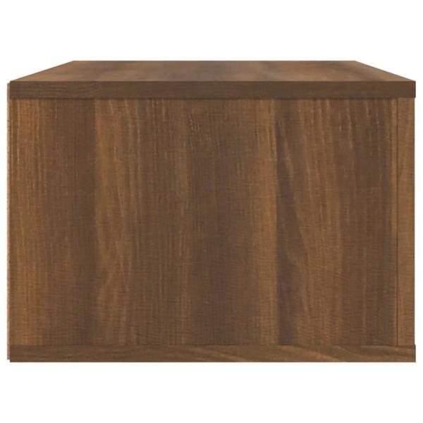 TV-Wandschrank Braun Eichen-Optik 80x36x25 cm Holzwerkstoff