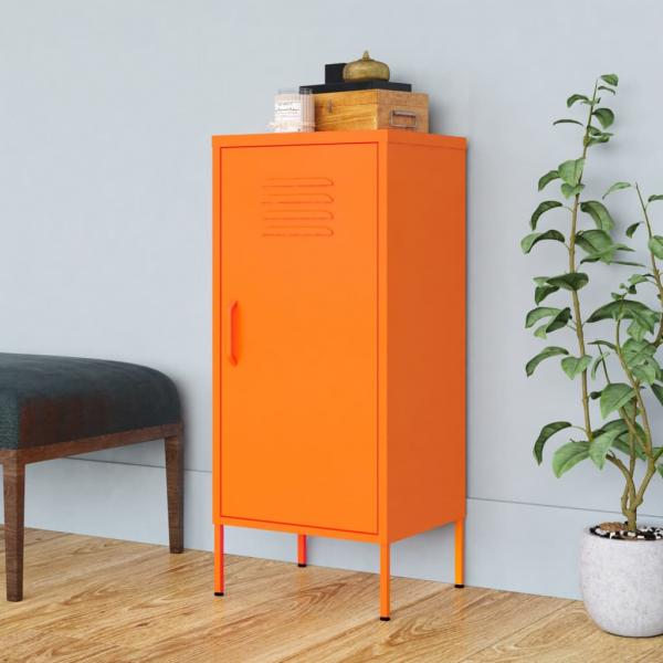 ARDEBO.de - Lagerschrank Orange 42,5x35x101,5 cm Stahl