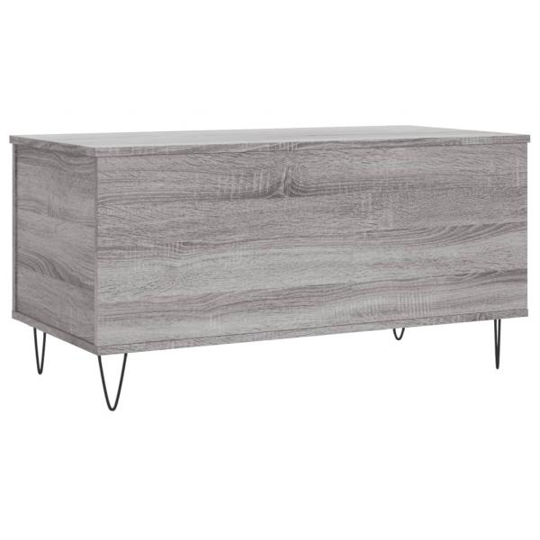 Couchtisch Grau Sonoma 90x44,5x45 cm Holzwerkstoff