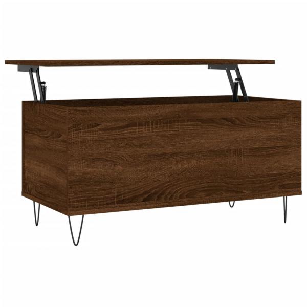 Couchtisch Braun Eichen-Optik 90x44,5x45 cm Holzwerkstoff