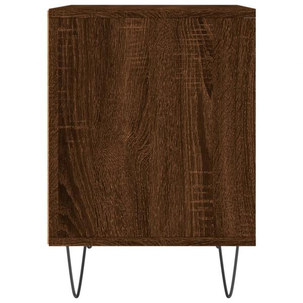 Nachttische 2 Stk. Braun Eichen-Optik 40x35x50 cm Holzwerkstoff