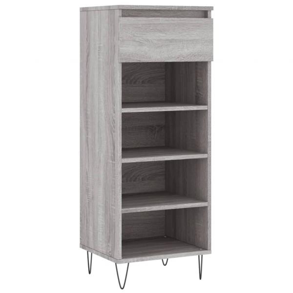 Schuhschrank Grau Sonoma 40x36x105 cm Holzwerkstoff