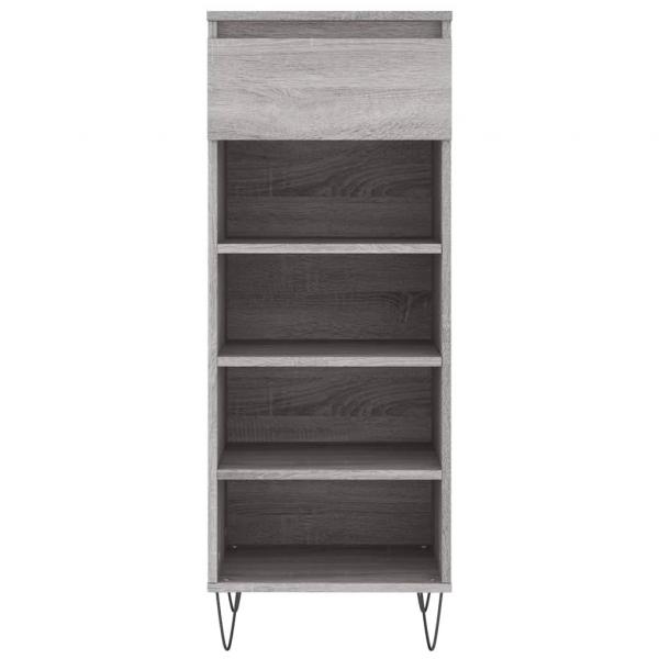 Schuhschrank Grau Sonoma 40x36x105 cm Holzwerkstoff