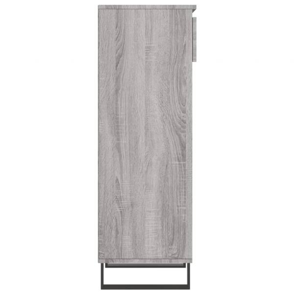 Schuhschrank Grau Sonoma 40x36x105 cm Holzwerkstoff