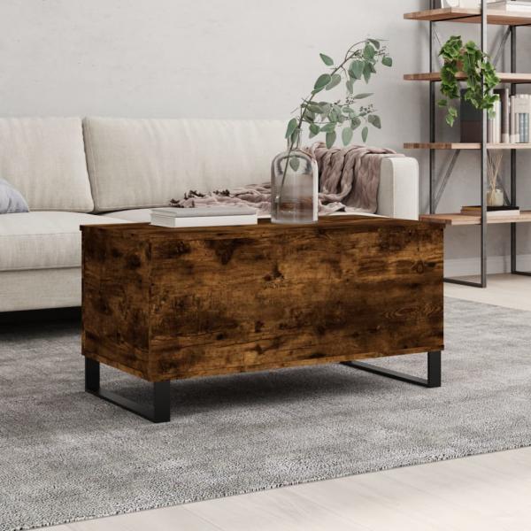 ARDEBO.de - Couchtisch Räuchereiche 90x44,5x45 cm Holzwerkstoff