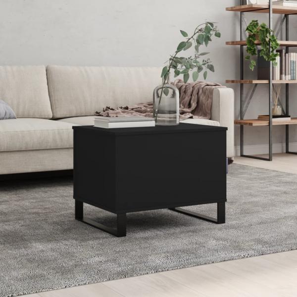 ARDEBO.de - Couchtisch Schwarz 60x44,5x45 cm Holzwerkstoff