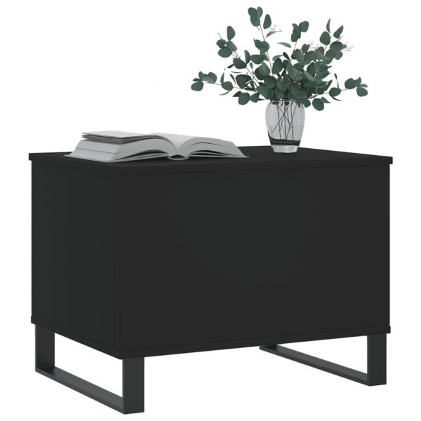 Couchtisch Schwarz 60x44,5x45 cm Holzwerkstoff