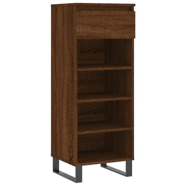 Schuhschrank Braun Eichen-Optik 40x36x105 cm Holzwerkstoff