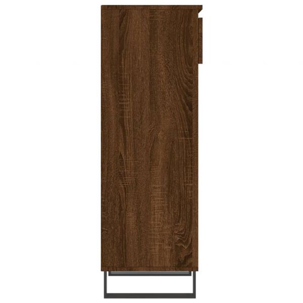 Schuhschrank Braun Eichen-Optik 40x36x105 cm Holzwerkstoff