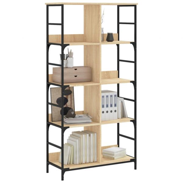 Bücherregal Sonoma-Eiche 78,5x33x153 cm Holzwerkstoff