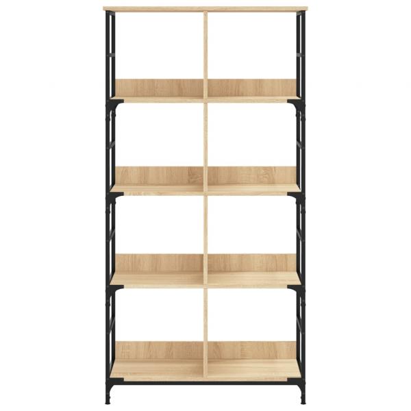 Bücherregal Sonoma-Eiche 78,5x33x153 cm Holzwerkstoff