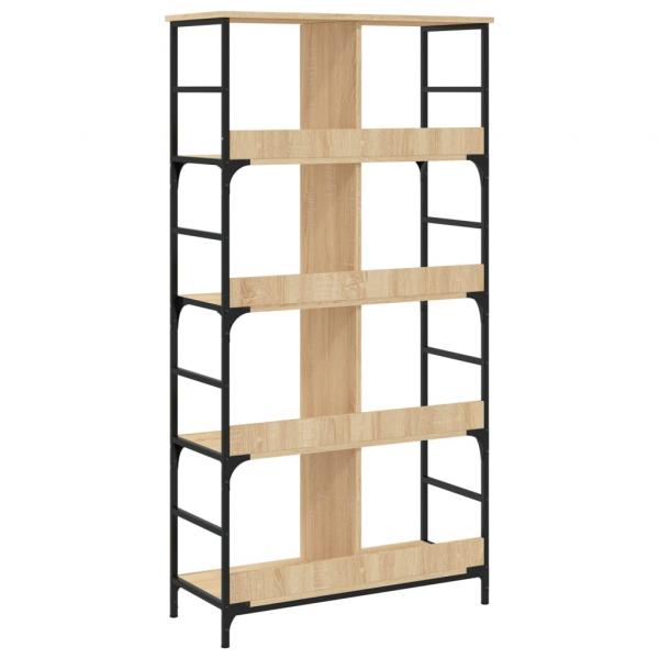 Bücherregal Sonoma-Eiche 78,5x33x153 cm Holzwerkstoff