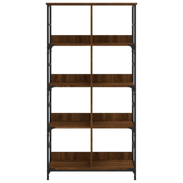 Bücherregal Braun Eichen-Optik 78,5x33x153 cm Holzwerkstoff