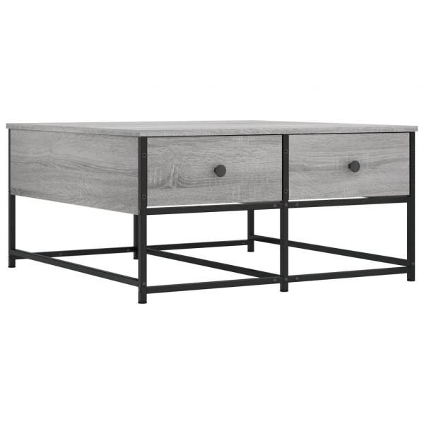 Couchtisch Grau Sonoma 80x80x40 cm Holzwerkstoff