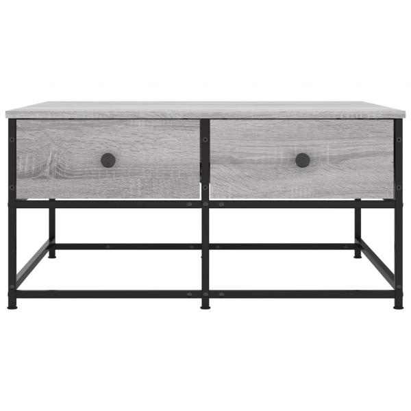 Couchtisch Grau Sonoma 80x80x40 cm Holzwerkstoff