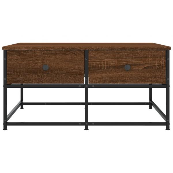 Couchtisch Braun Eichen-Optik 80x80x40 cm Holzwerkstoff