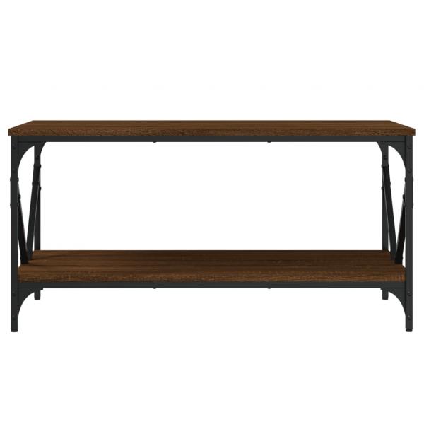 Couchtisch Braun Eichen-Optik 90x50x45 cm Holzwerkstoff