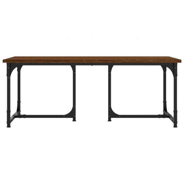 Couchtisch Braun Eichen-Optik 90x50x35 cm Holzwerkstoff