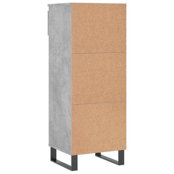 Schuhschrank Betongrau 40x36x105 cm Holzwerkstoff