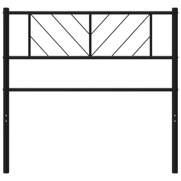 Kopfteil Metall Schwarz 90 cm