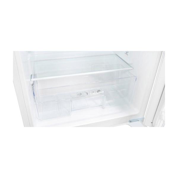 Exquisit EKS131-4-E-040E Einbaukühlschrank, Nischenhöhe 88 cm, 54 cm breit, 118L, Schlepptürmontage, große Gemüseschublade, LED Beleuchtung, Eierablagen